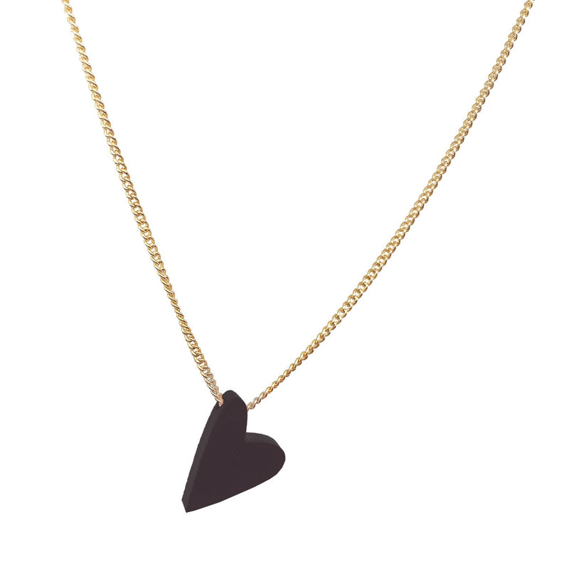 Necklace Heart Black | Turina Edition
