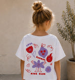 T-Shirt COOL KIDS CLUB Flieder/Rot