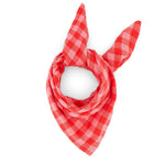 Musselin Tuch Vichy Rosa-Rot