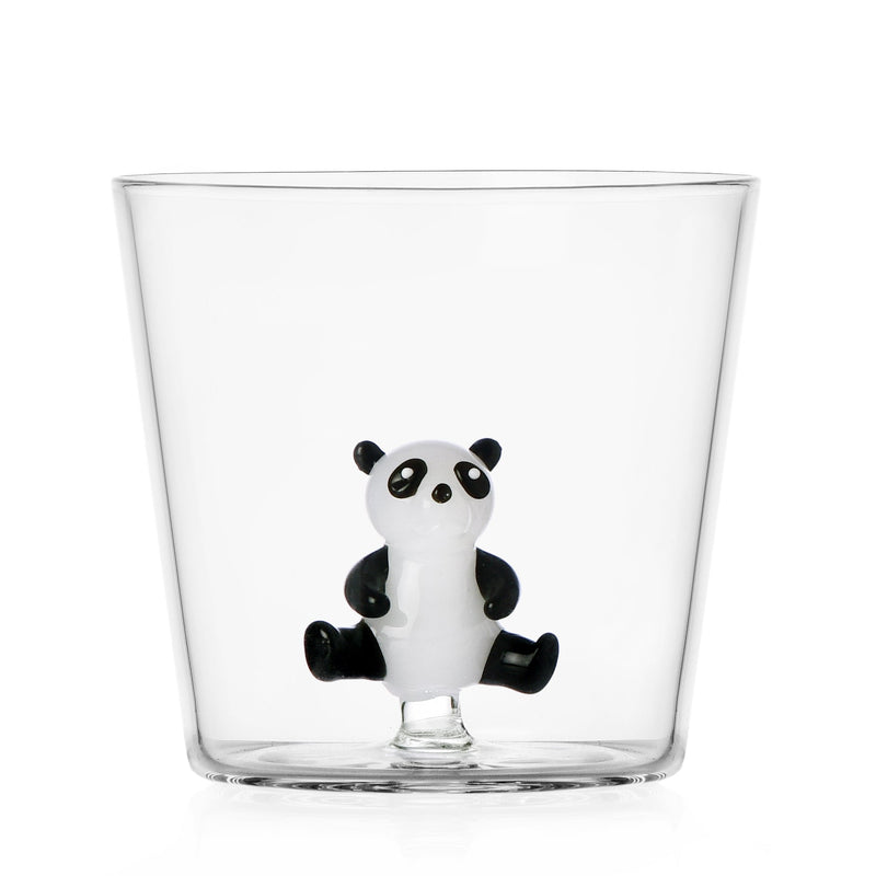 Glas mit Panda