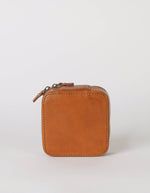 leather jewelry case - brown