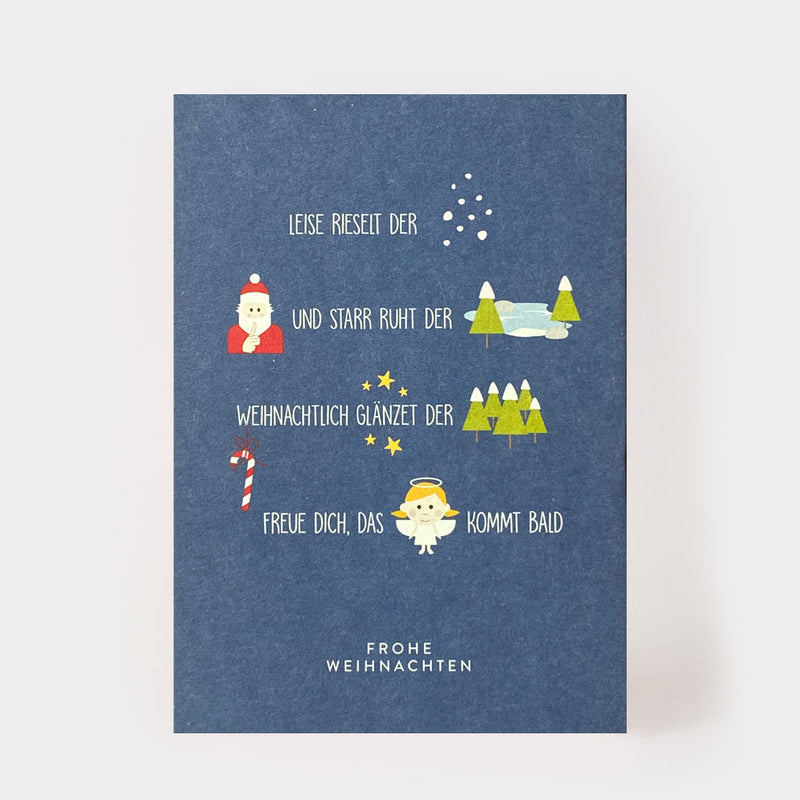 Postkarte LEISE RIESELT