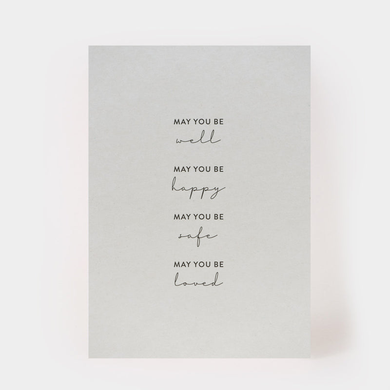 Postkarte MAY YOU BE