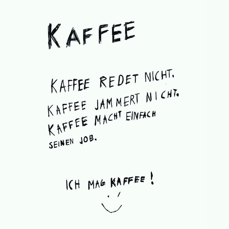 Servietten KAFFEE REDET NICHT