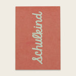 Postkarte SCHULKIND rosa/blau
