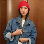 Musselin Tuch Leo Jeansblau