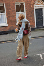 Stockholm-Schal - 100 % recycelt - Gletscherblau