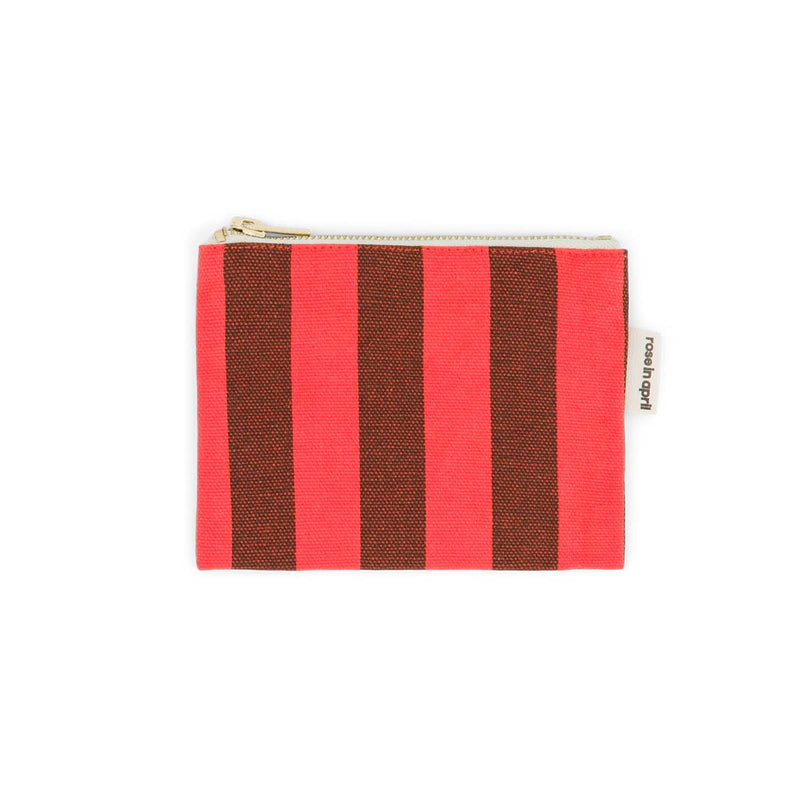 Pouch S - Tomate/Braun gestreift