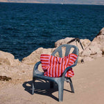 Tasche Elisa - Orchidee/Tomate gestreift