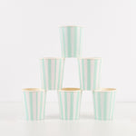 Becher STREIFEN MINT