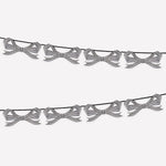 Schwarz-Weiß Gestreifte Schleifengirlande