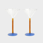 Cocktail glasses "Perle Amber" SET of 2