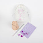 Würfelspiel Set FLIEDER