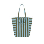 Tasche Elisabeth - Olive/Blau gestreift