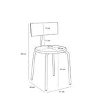 Stuhl KOI Braun/Grün/Flieder