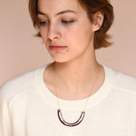 MANHATTAN Halskette (Granat)