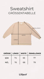 Erwachsenen Sweatshirt beige Coffee