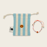 Kinderarmband orange/rosa smile