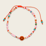 Kinderarmband orange/rosa smile