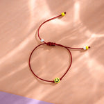 Kinderarmband Smile rot/gelb