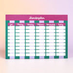 Stundenplan flieder/petrol/fuchsia