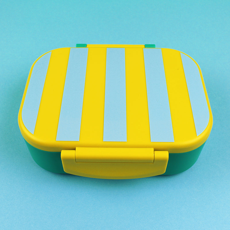 Lunchbox Stripes  gelb/hellblau/grün