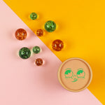 Magische Murmeln GLOW IN THE DARK rosa-mint