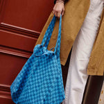 Tasche Elisa -  Blau/Marineblau kariert