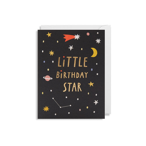 Grußkarte LITTLE BIRTHDAY STAR