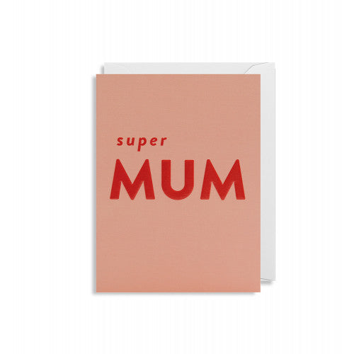 Mini Karte "Super Mum"