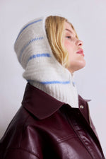 Alpaka-Sturmhaube mit Reißverschluss