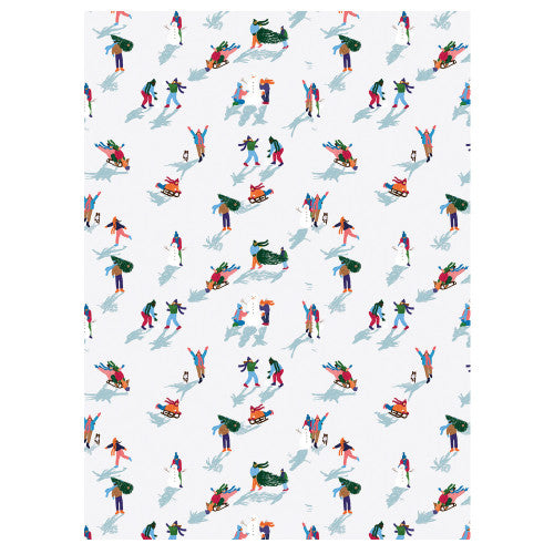Geschenkpapier Snow Play