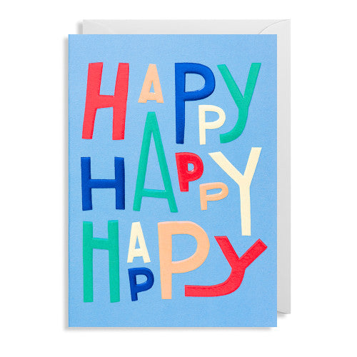 Grußkarte Happy Happy
