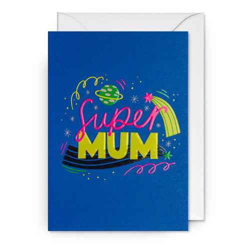 Grußkarte Super MUM