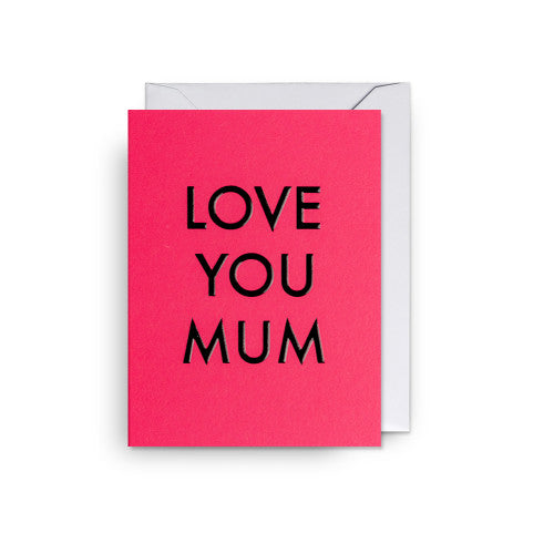Grußkarte LOVE YOU MUM