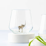 Glas mit Elefant
