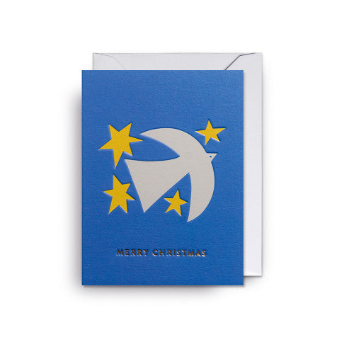 Grußkarte Merry Christmas Taube