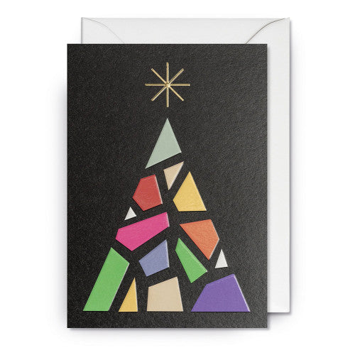 Grußkarte X-MAS Mosaic Tree