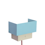 Wandlampe ARTE Blau/Sandfarben