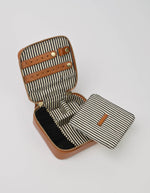 leather jewelry case - brown