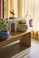 Blumentopf MARU blau/braun