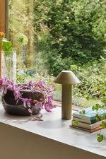 Blumentopf MARU blau/braun