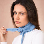 Kleiner "Sophie-Schal": Helles Blau