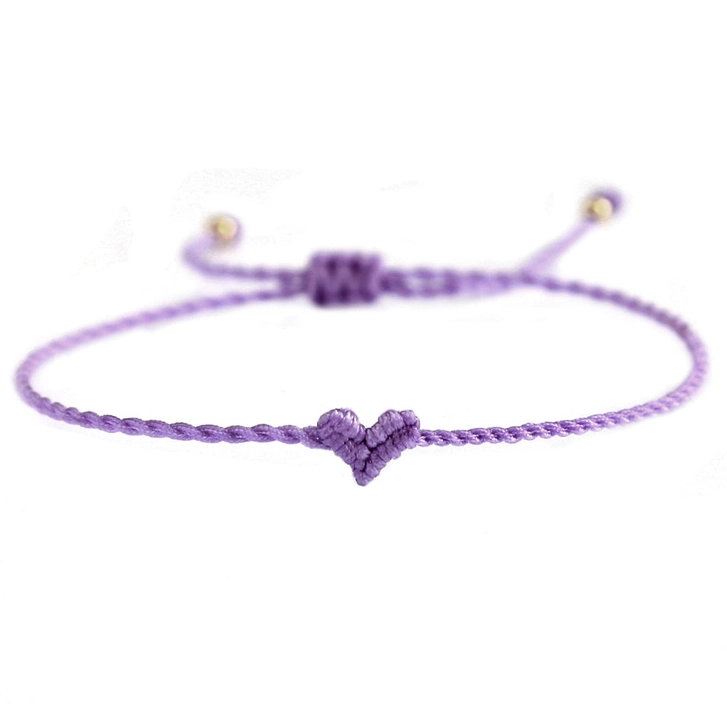 Love Ibiza Herzarmband violet