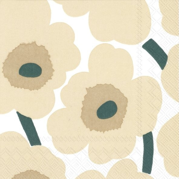 Servietten UNIKKO linen green 25 x 25 cm