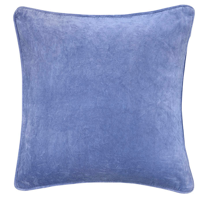 Kissenbezug 50x50cm Samt Denimblau