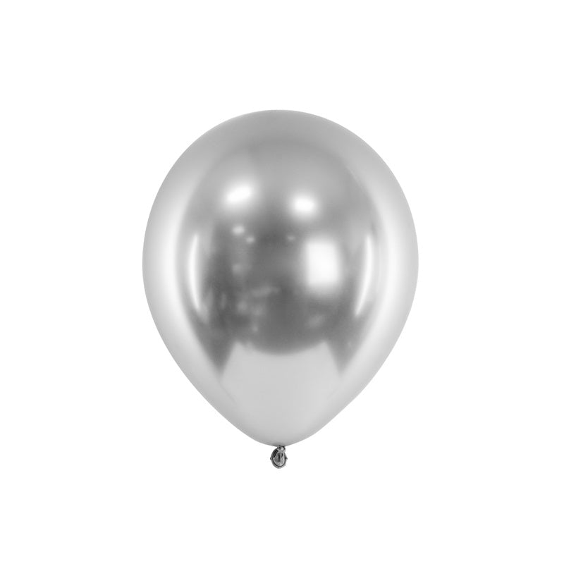 Ballons Glossy 30 cm, Silber