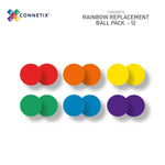 12 Piece Rainbow Replacement Ball Pack EU | Connetix
