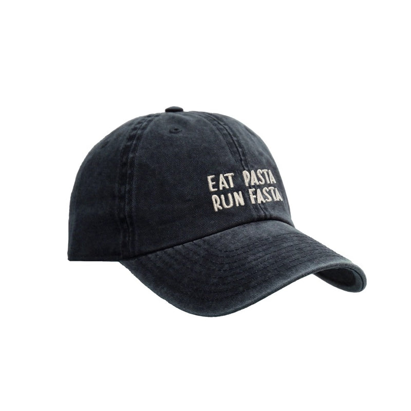 Cap "Eat Pasta - Run Fasta" BLAU