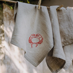 Stoffserviette Krabbe
